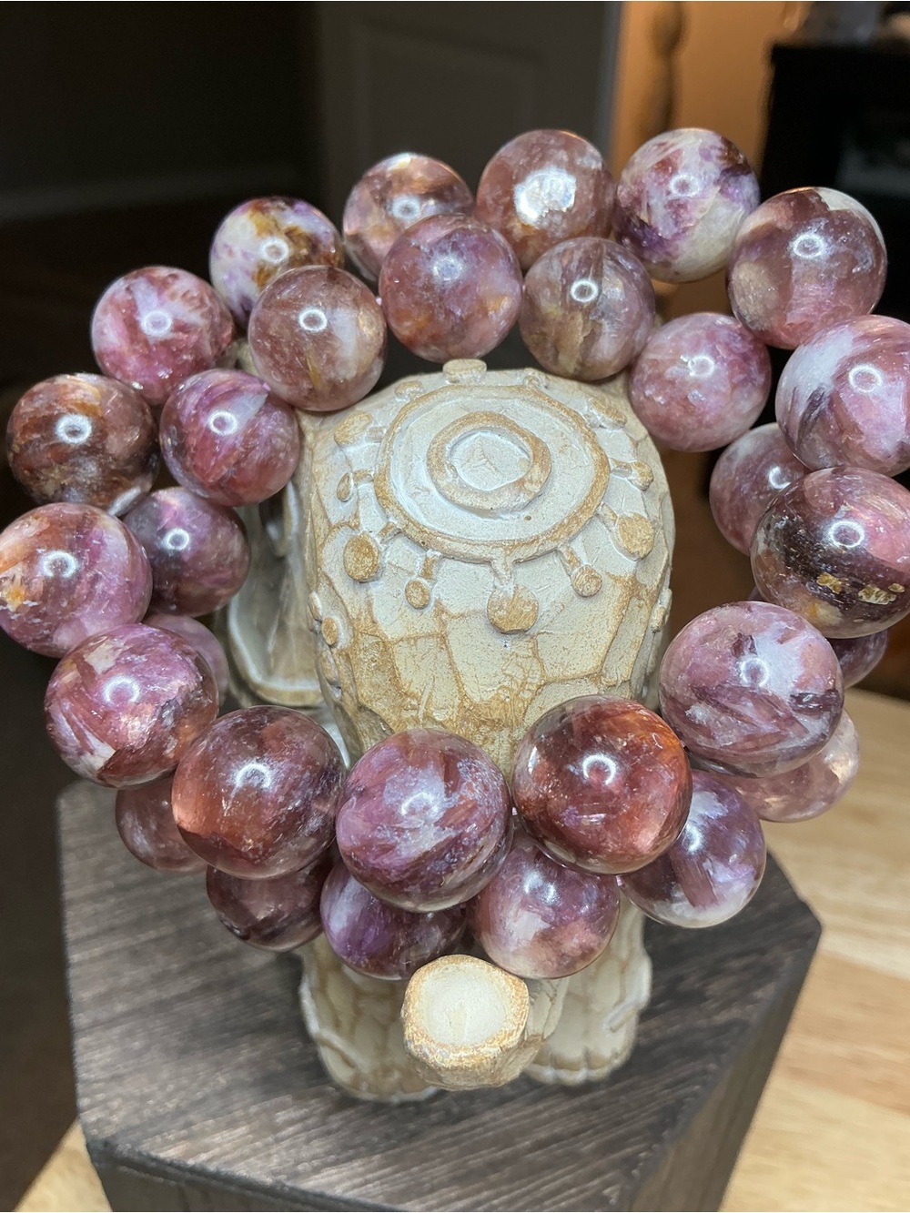 Sunset Aura 🌅✨ Purple and Orange Mica - 14-14+mm (7” - can make smaller) - Picture 7 of 7